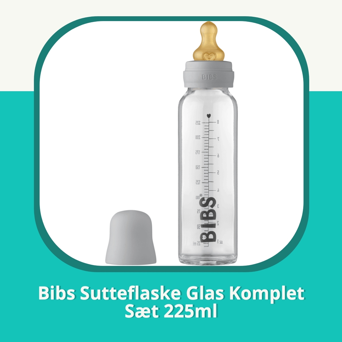 Anmeldelse af Bibs Sutteflaske Glas Komplet Sæt 225ml
