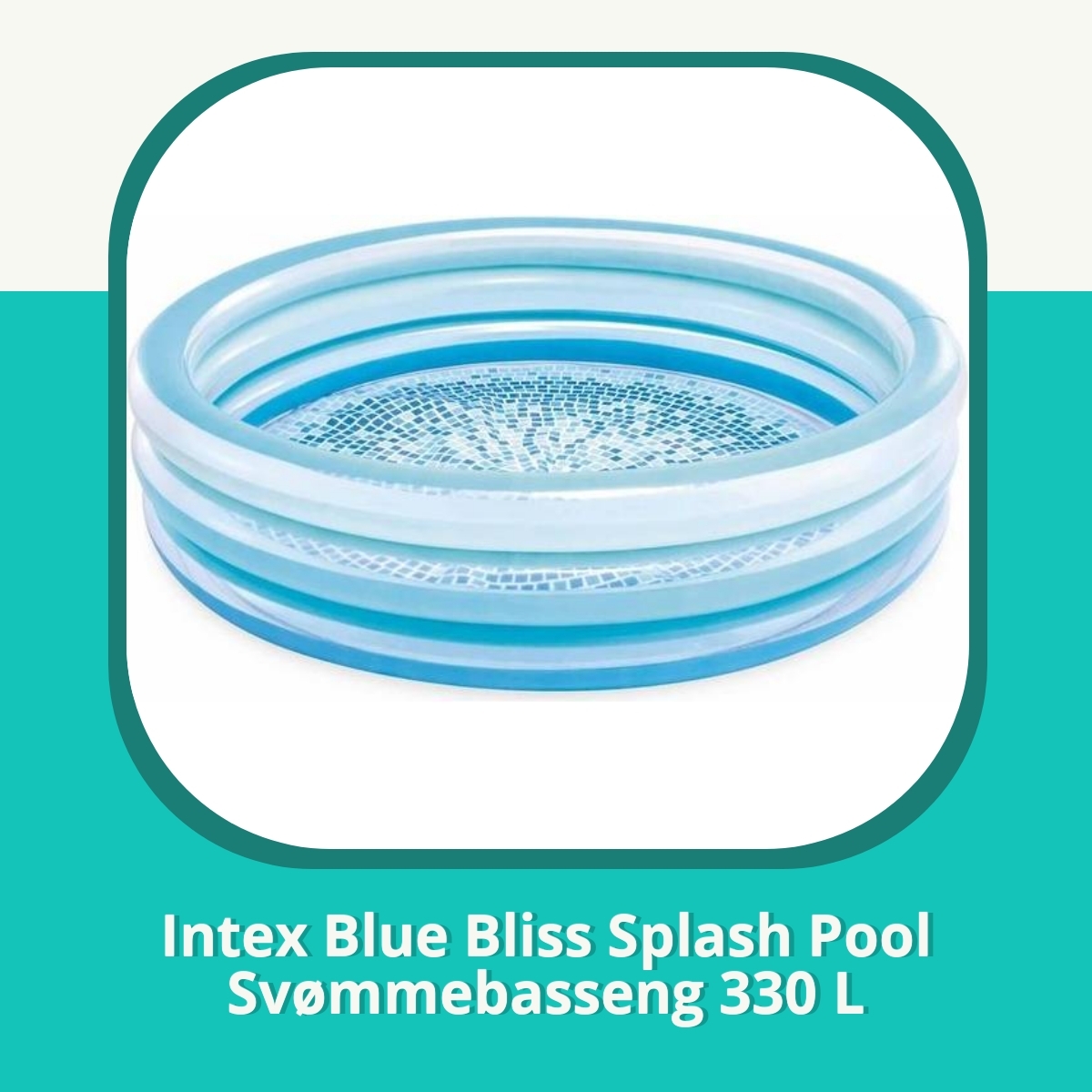 Anmeldelse Intex Blue Bliss Splash Pool Svømmebasseng 330 L