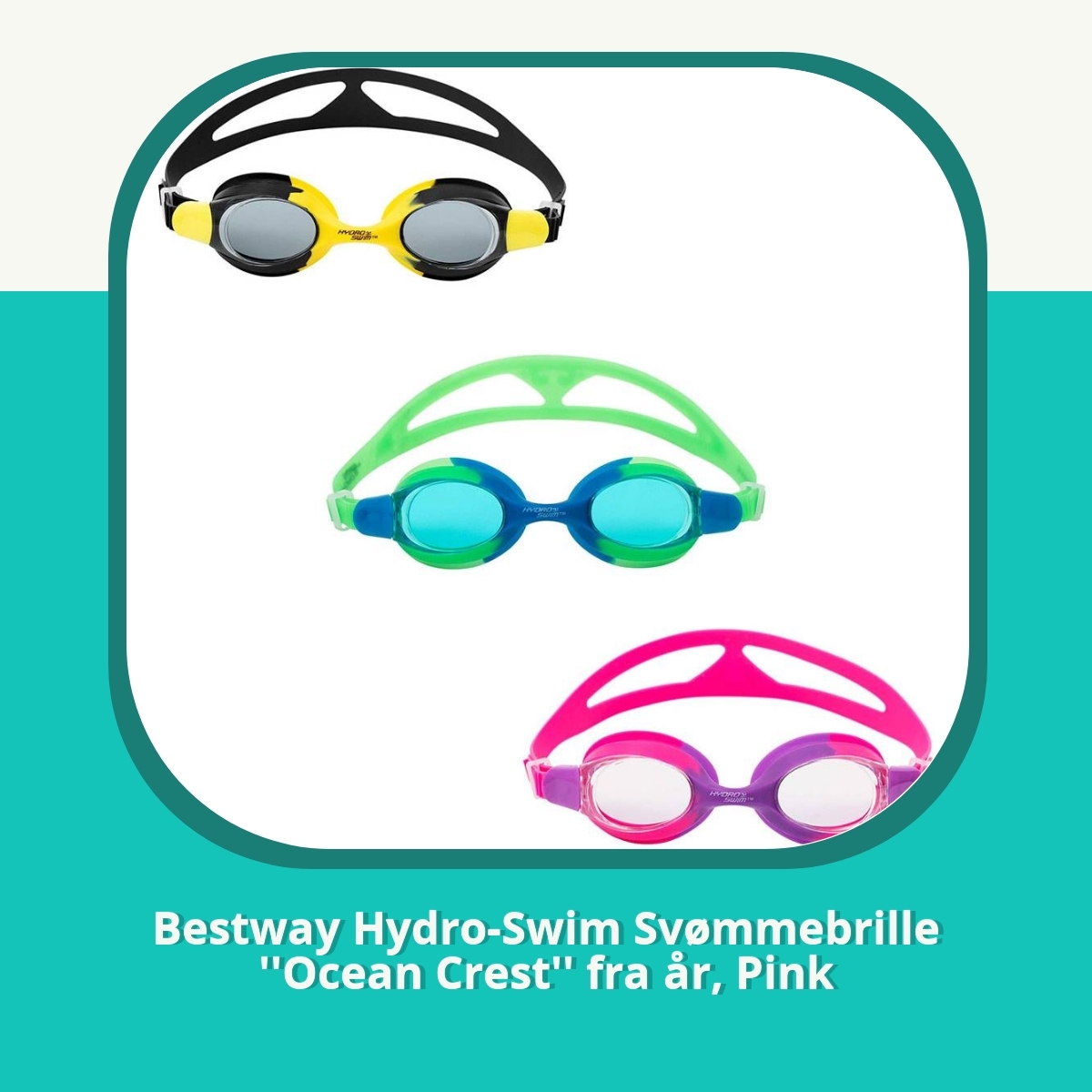 Anmeldelse af Bestway Hydro-Swim Svømmebrille ''Ocean Crest'' fra år, Pink