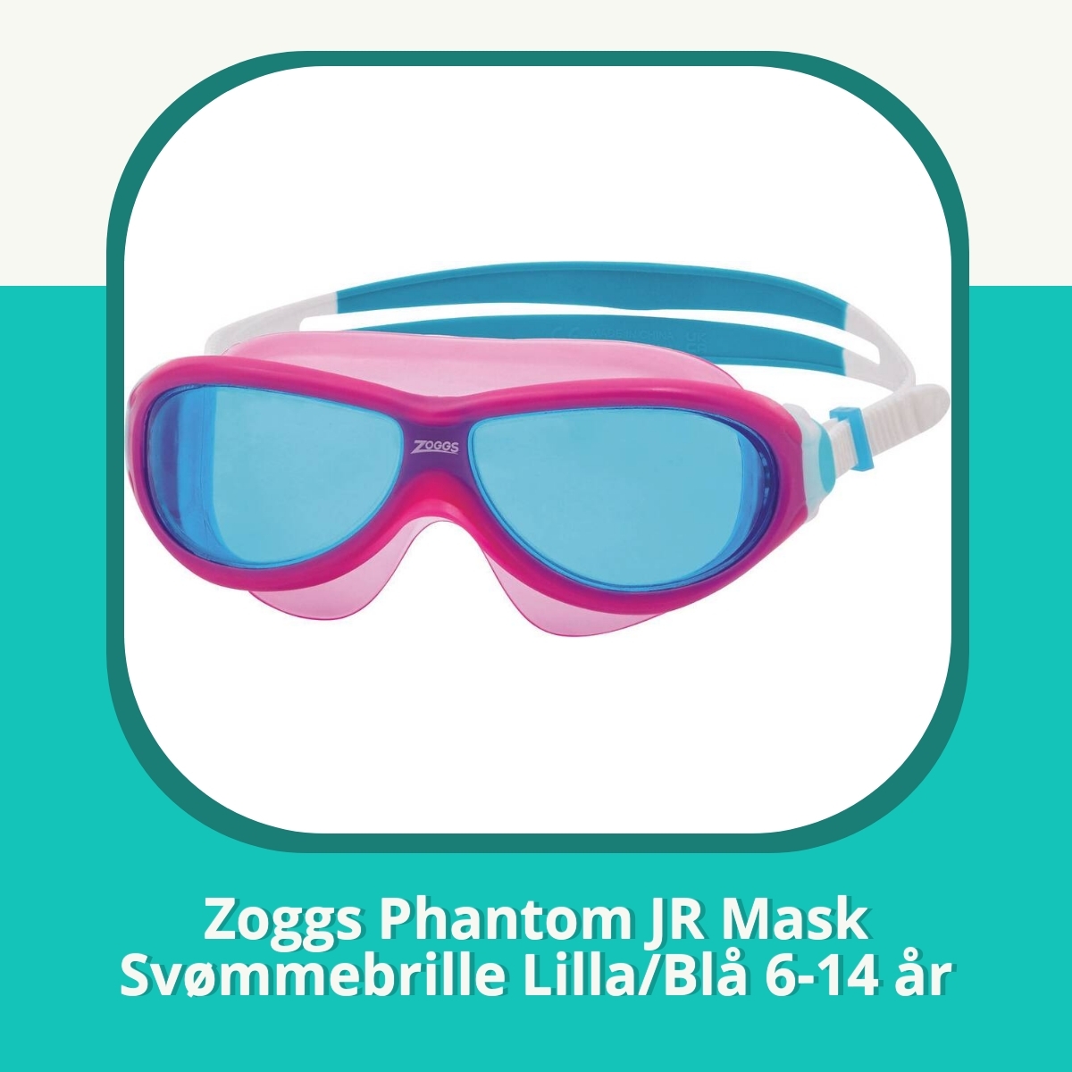 Anmeldelse af Zoggs Phantom JR Mask Svømmebrille Lilla/Blå 6-14 år
