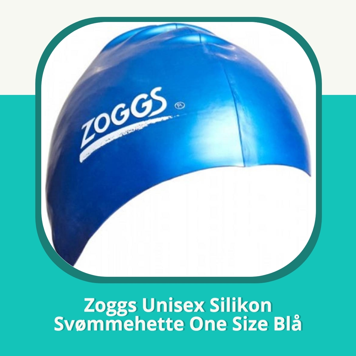 Anmeldelse Zoggs Unisex Silikon Svømmehette One Size Blå