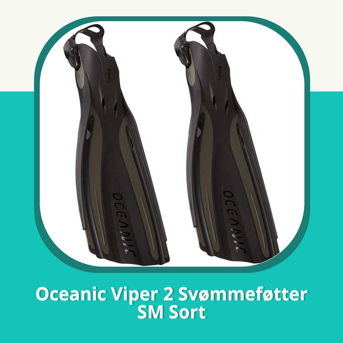 Anmeldelse af Oceanic Viper 2 Svømmeføtter SM Sort