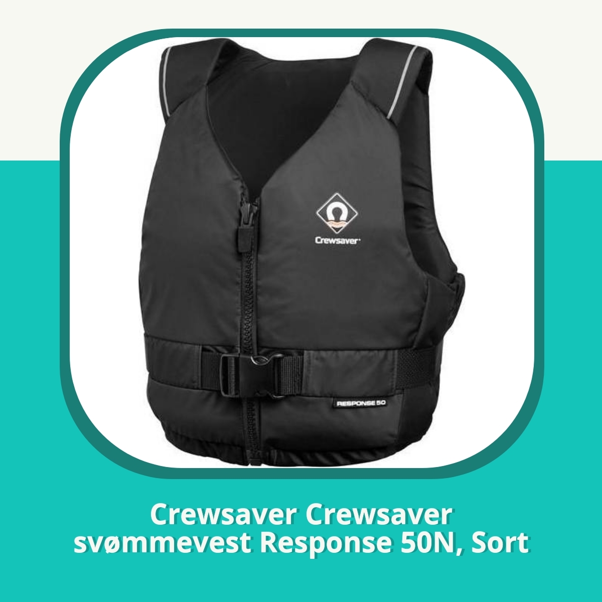 Anmeldelse af Crewsaver Crewsaver svømmevest Response 50N, Sort