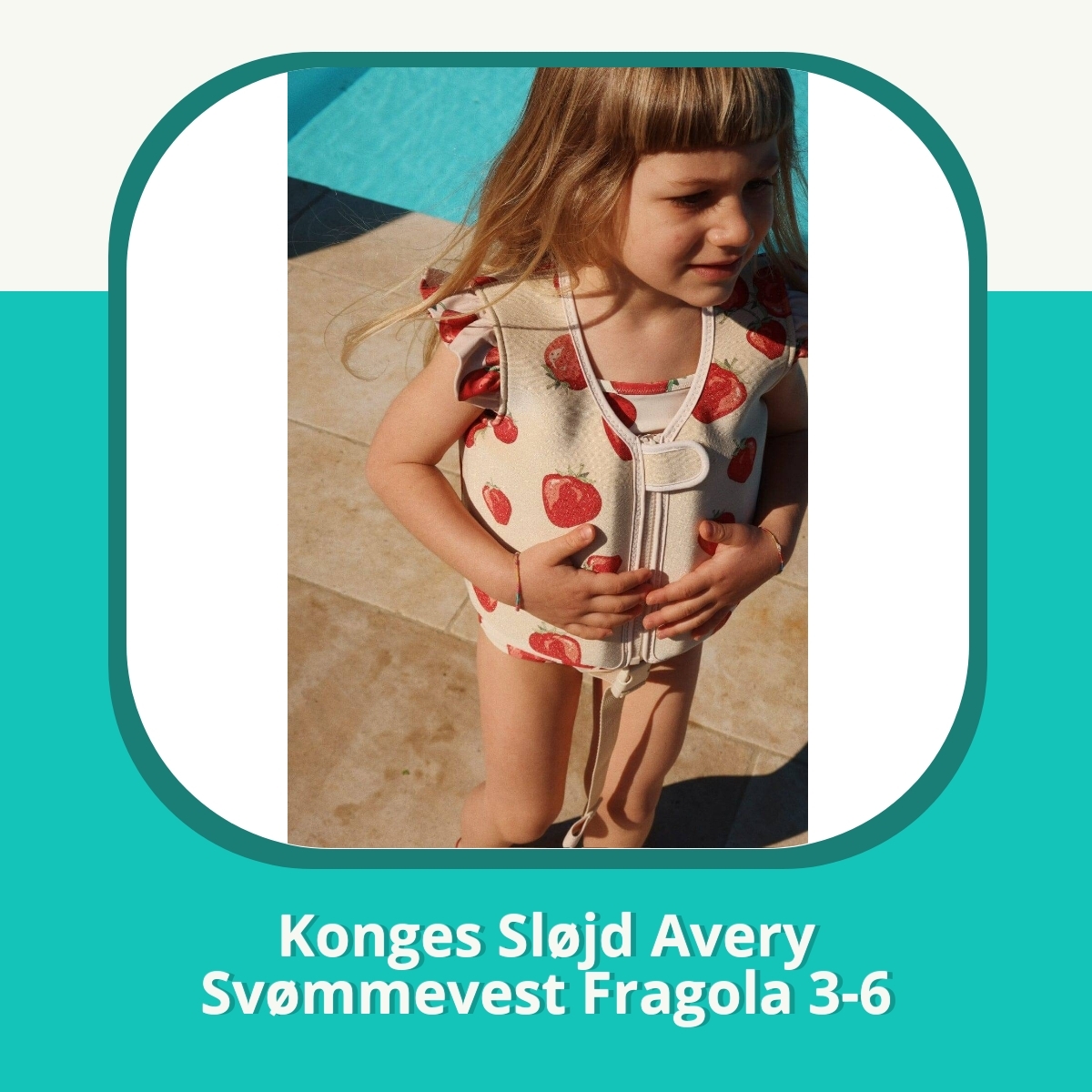 Anmeldelse af Konges Sløjd Avery Svømmevest Fragola 3-6