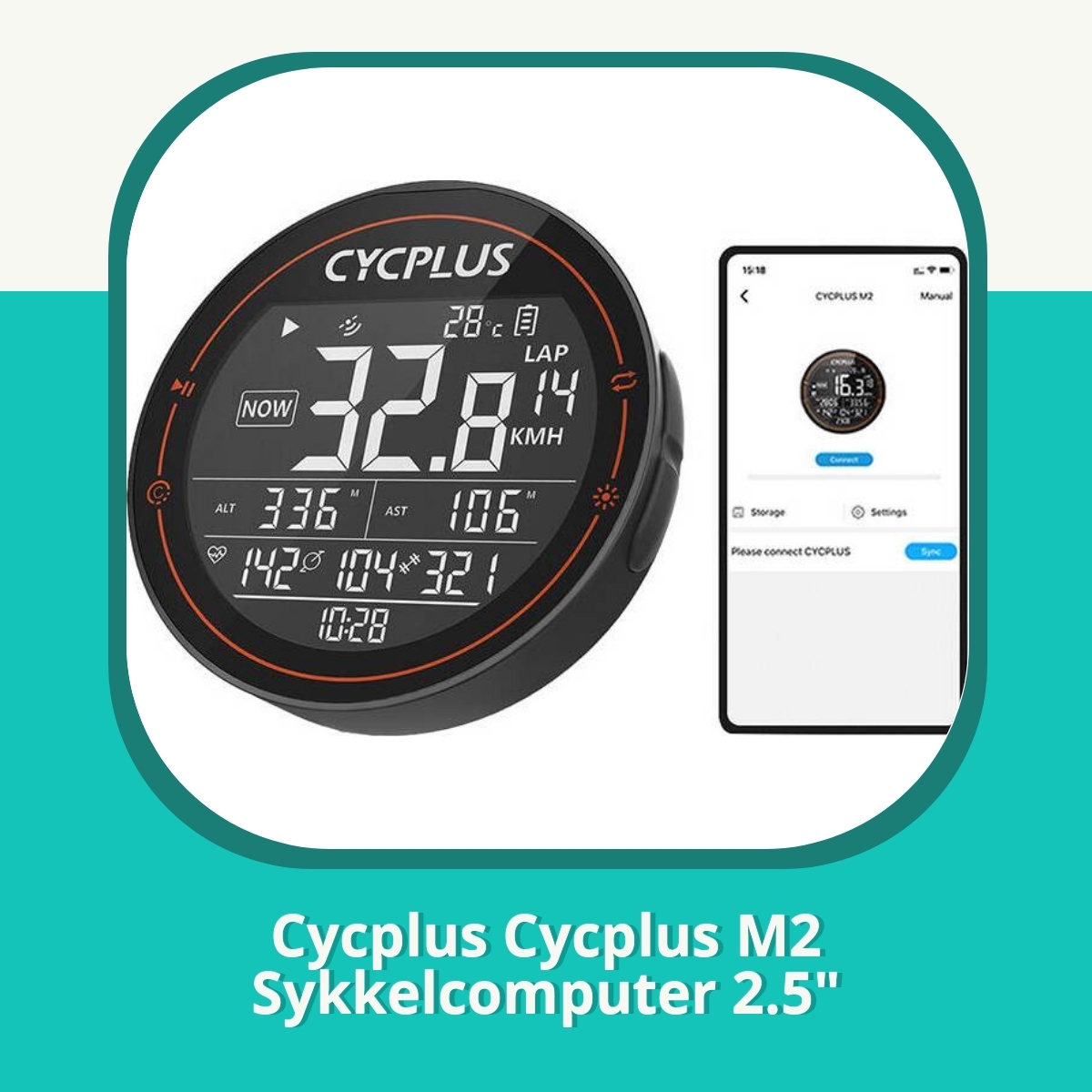 Anmeldelse af Cycplus Cycplus M2 Sykkelcomputer 2.5