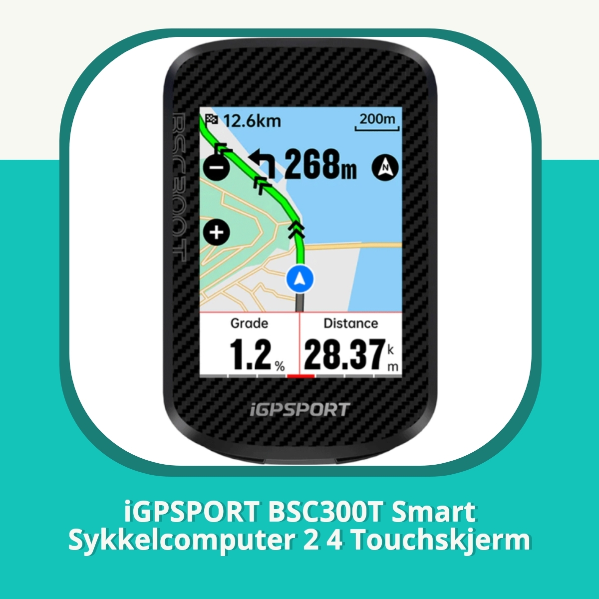 Anmeldelse af iGPSPORT BSC300T Smart Sykkelcomputer 2 4 Touchskjerm
