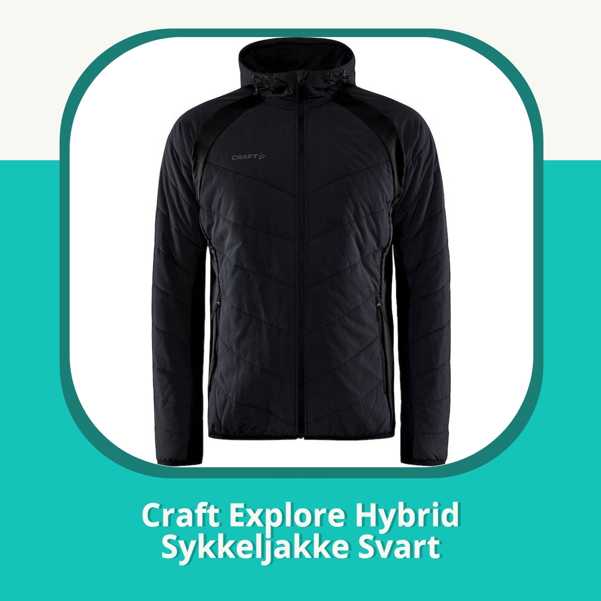 Anmeldelse af Craft Explore Hybrid Sykkeljakke Svart