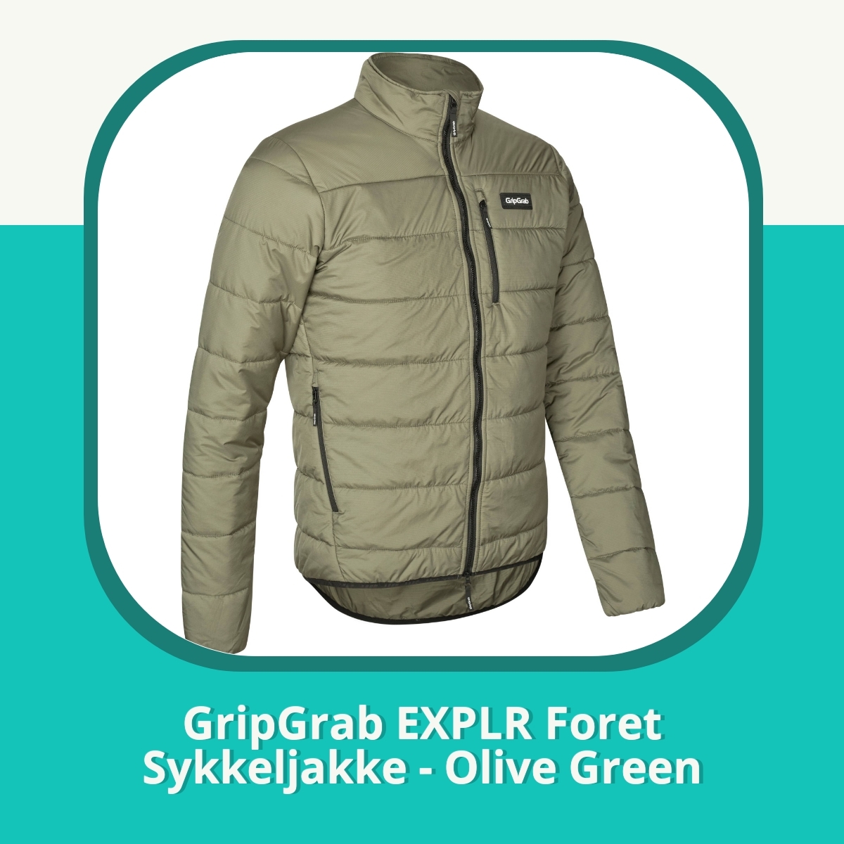 Anmeldelse GripGrab EXPLR Foret Sykkeljakke - Olive Green