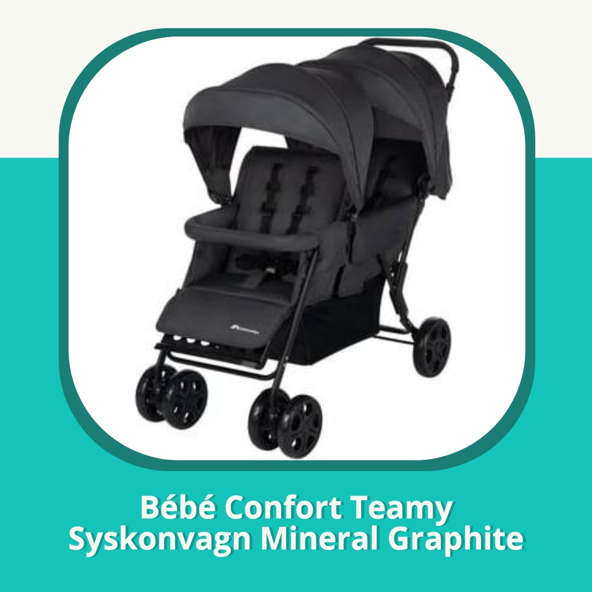 Recension af Bébé Confort Teamy Syskonvagn Mineral Graphite