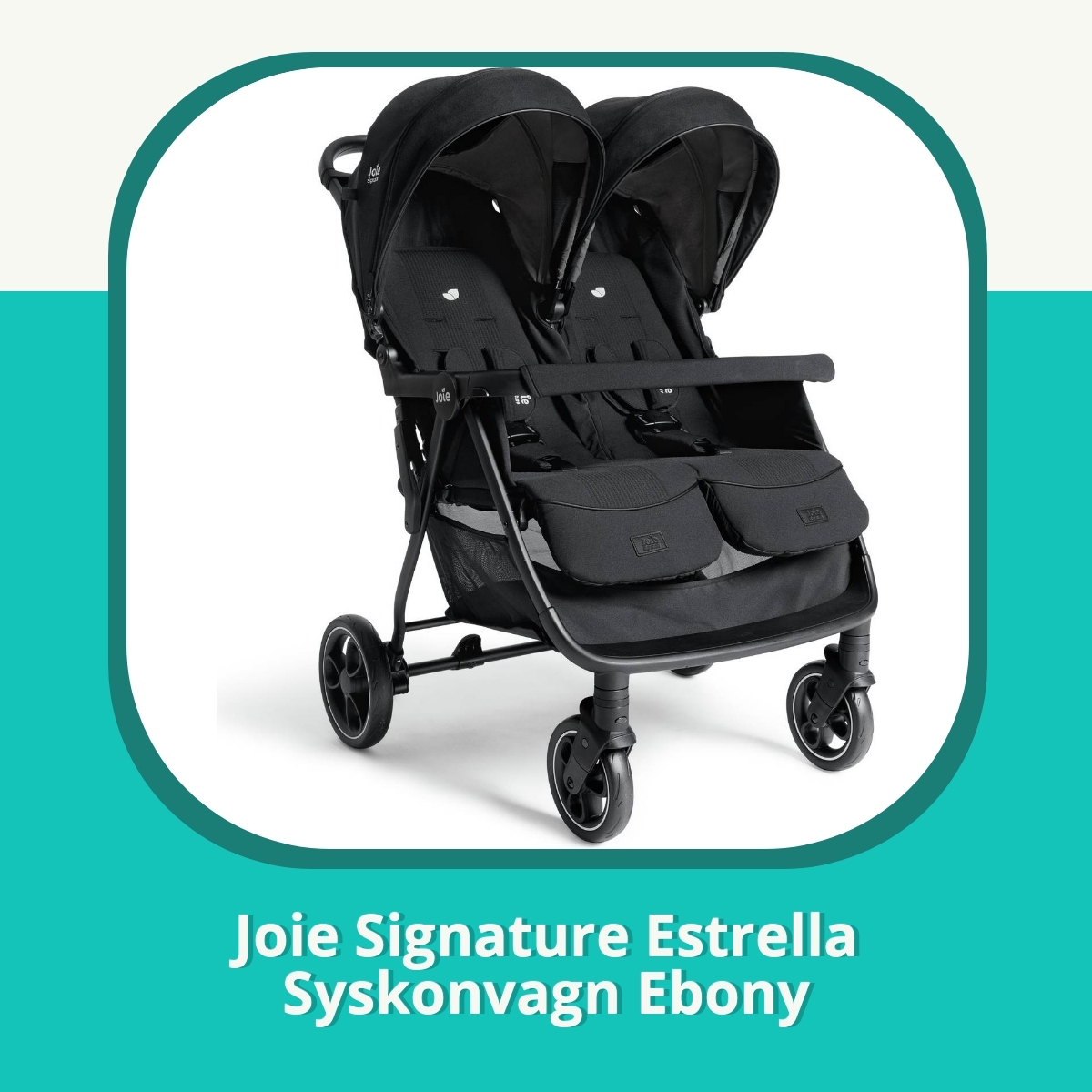 Recension af Joie Signature Estrella Syskonvagn Ebony