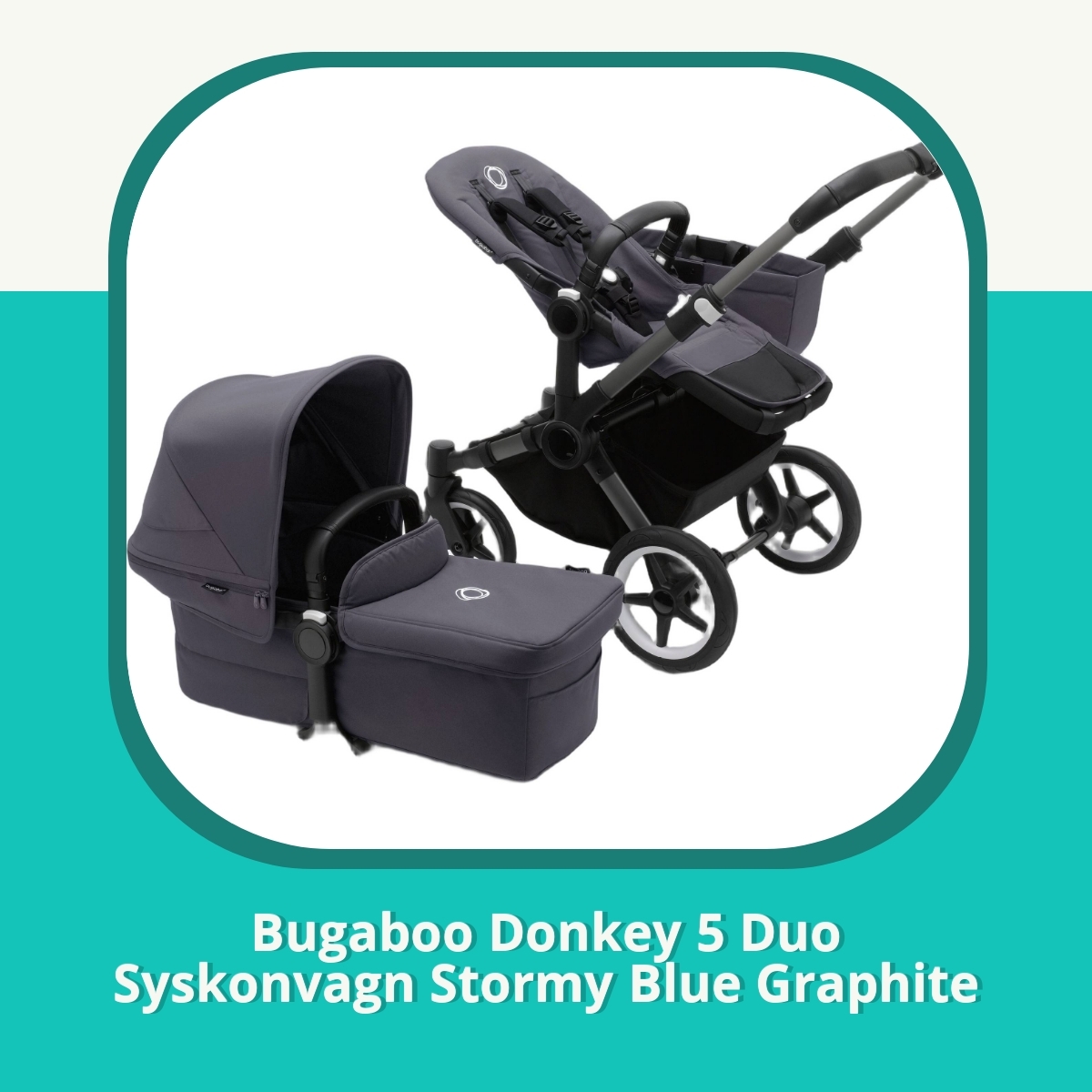 Recension af Bugaboo Donkey 5 Duo Syskonvagn Stormy Blue Graphite