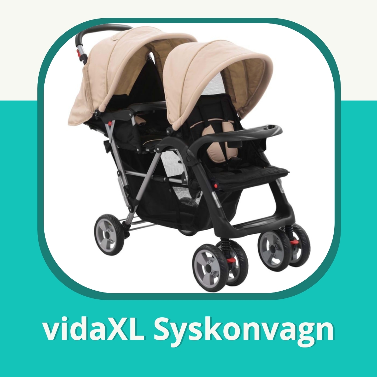 Recension af vidaXL Syskonvagn