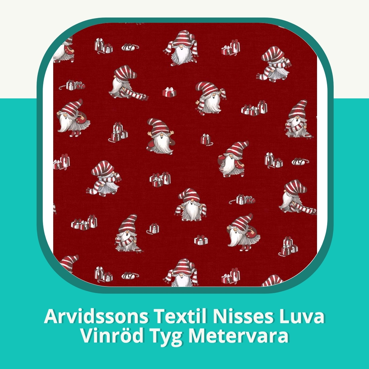 Recension af Arvidssons Textil Nisses Luva Vinröd Tyg Metervara
