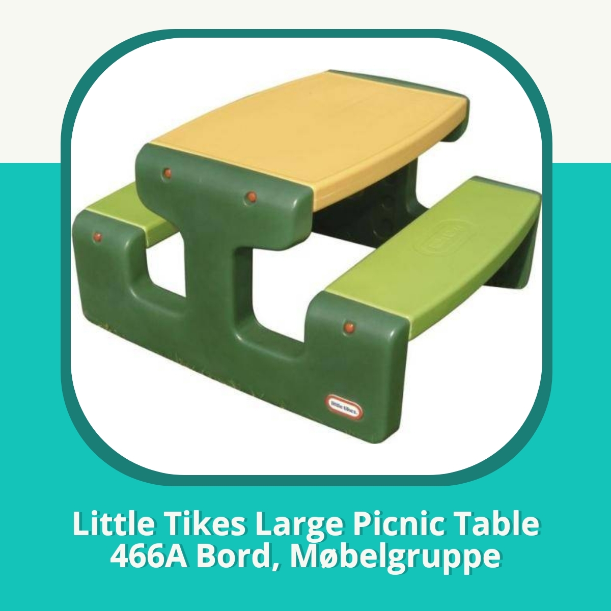 Anmeldelse af Little Tikes Large Picnic Table 466A Bord, Møbelgruppe