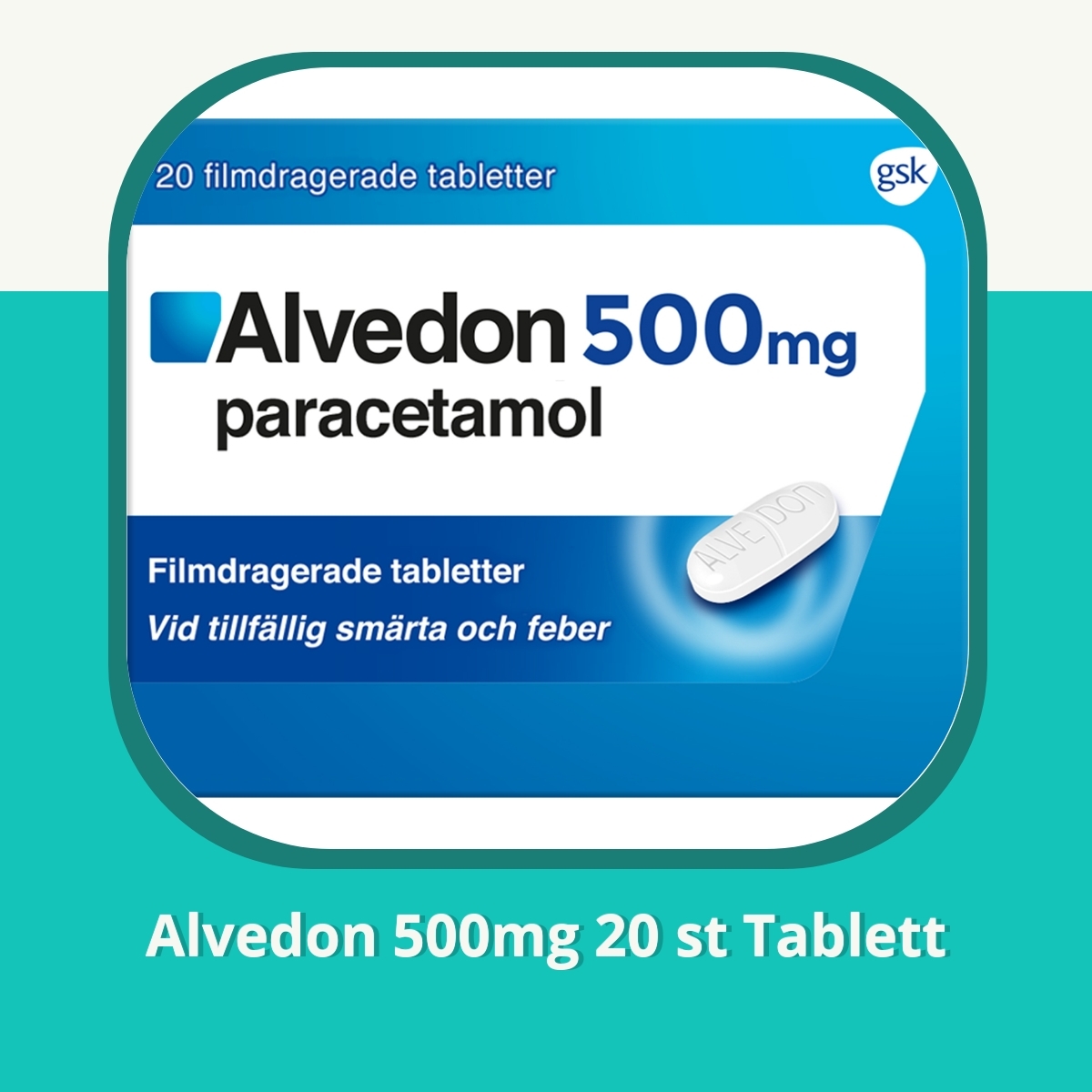 Recension af Alvedon 500mg 20 st Tablett