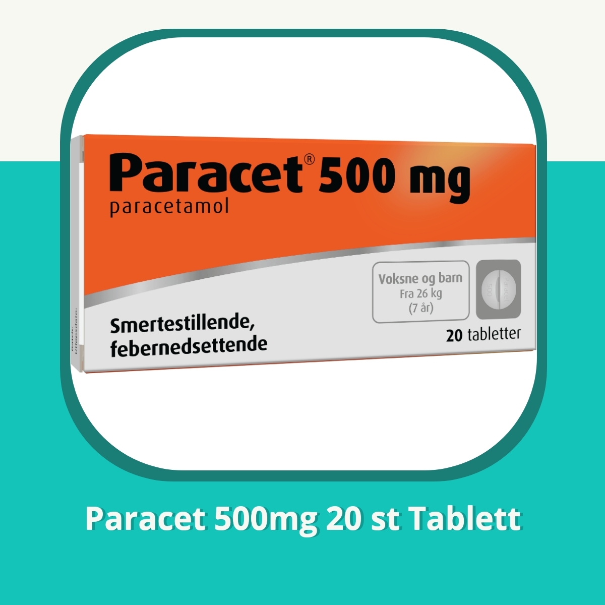 Anmeldelse af Paracet 500mg 20 st Tablett