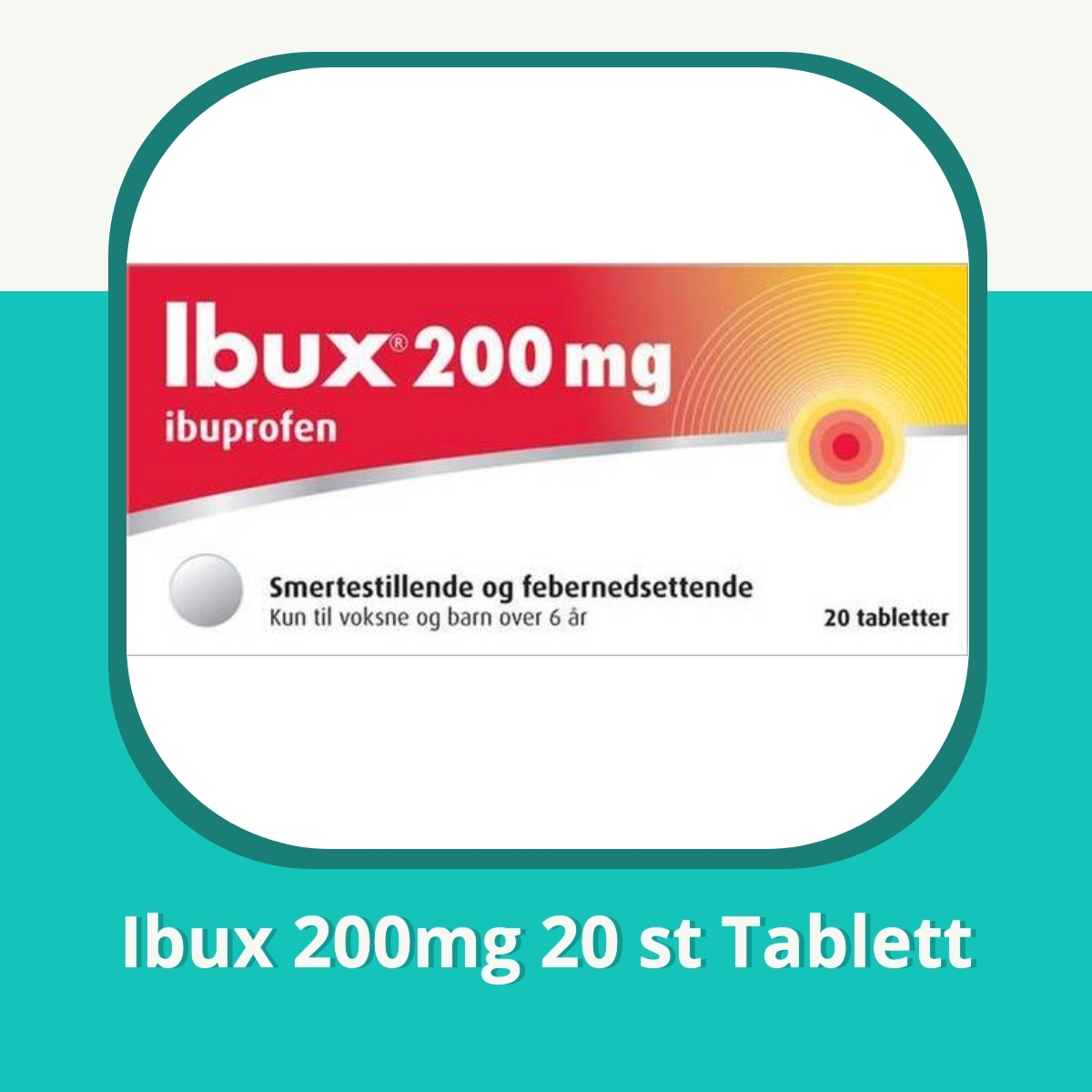 Anmeldelse af Ibux 200mg 20 st Tablett
