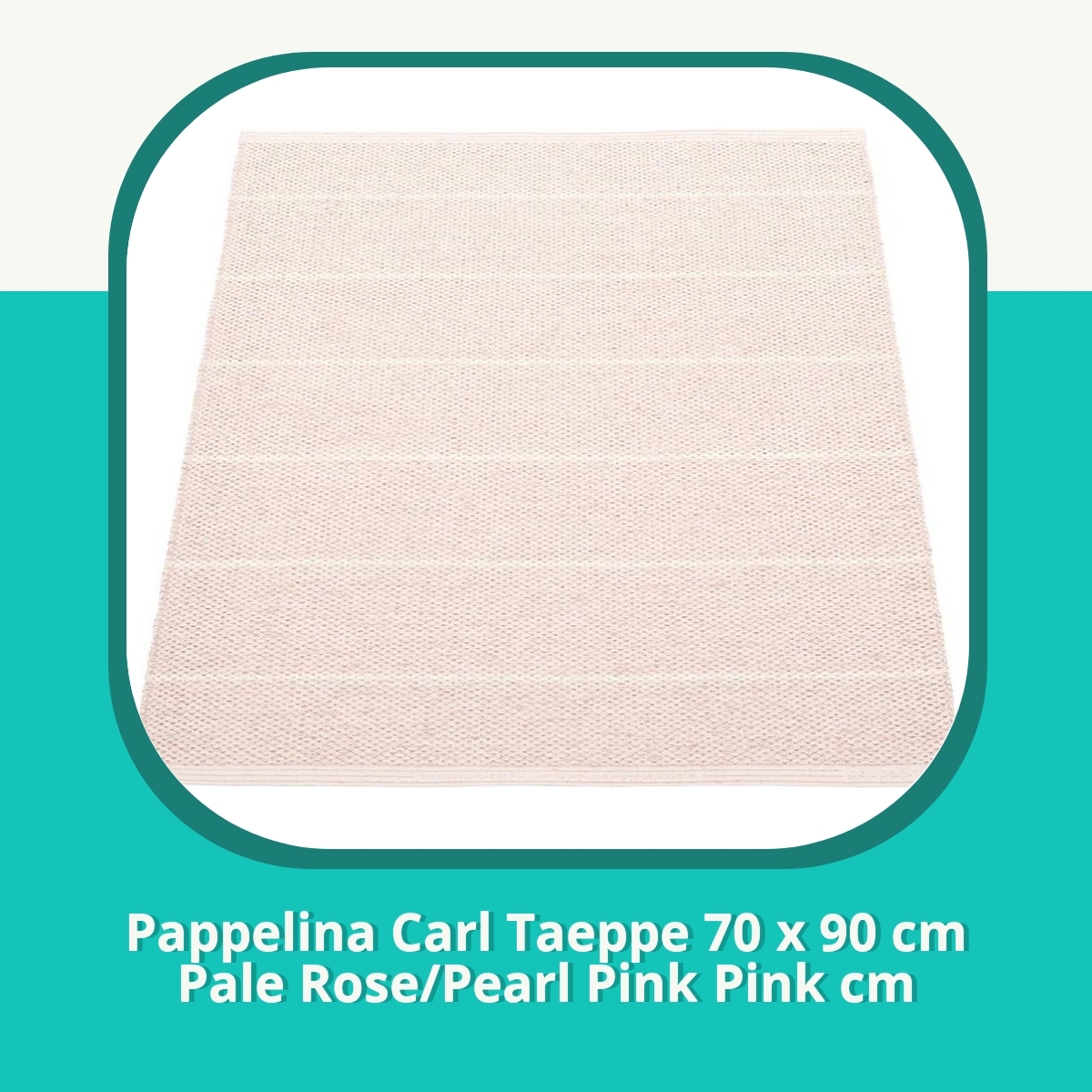 Anmeldelse af Pappelina Carl Taeppe 70 x 90 cm Pale Rose/Pearl Pink Pink cm