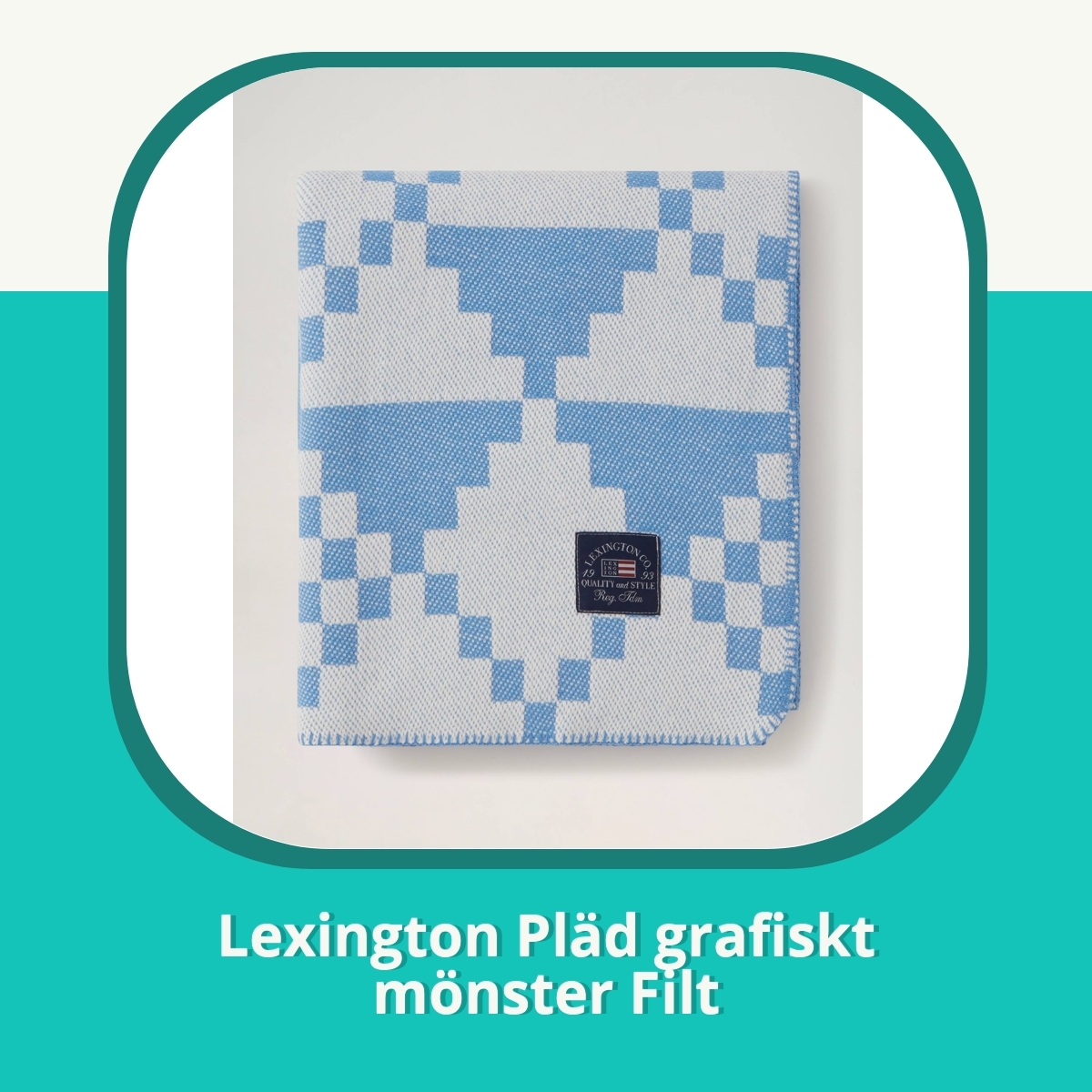 Recension af Lexington Pläd grafiskt mönster Filt