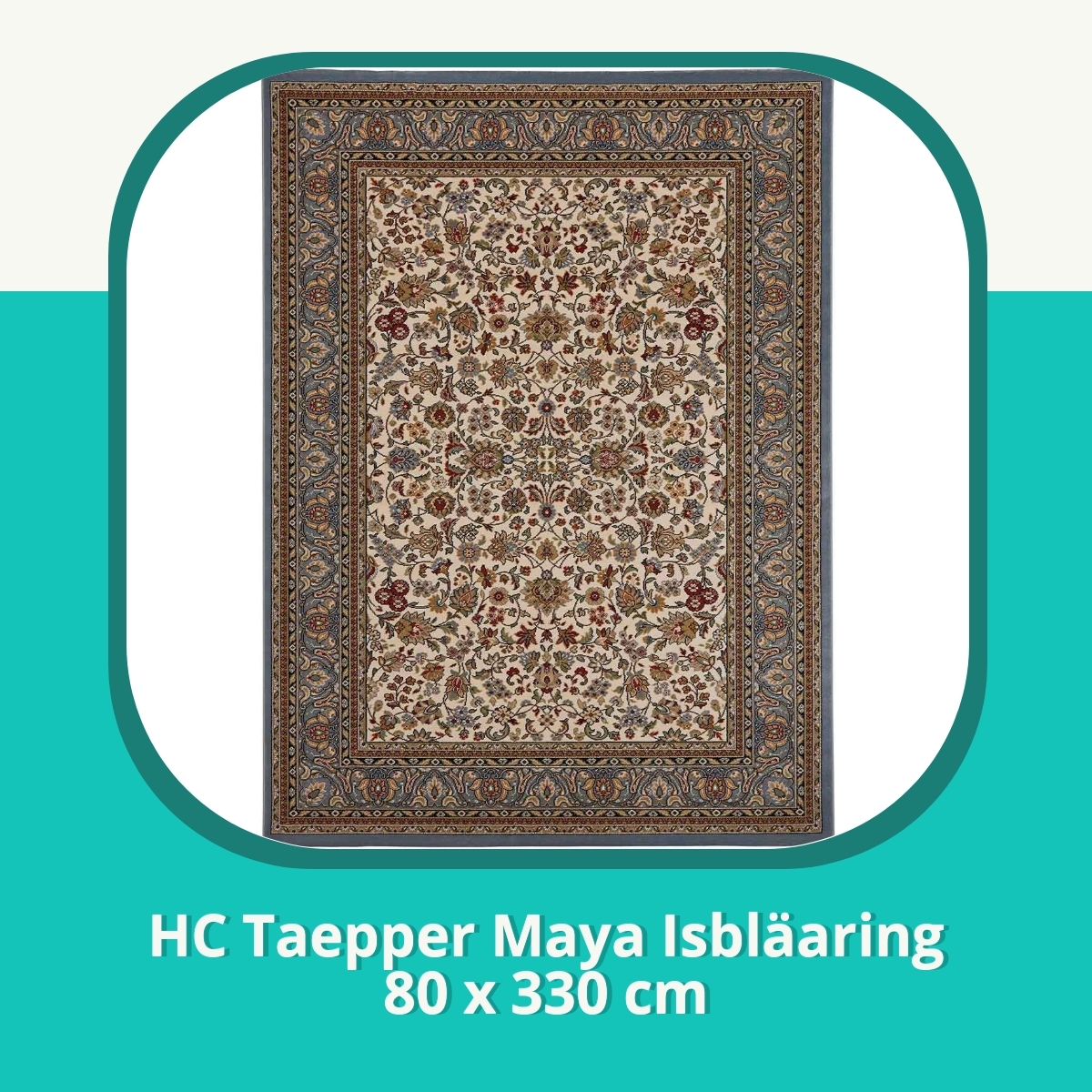 Recension af HC Taepper Maya Isbläaring 80 x 330 cm