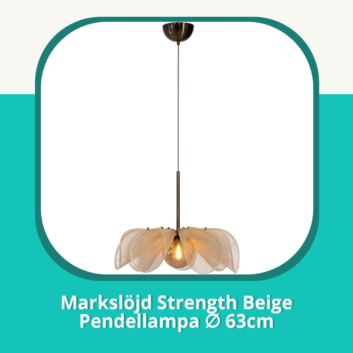 Recension af Markslöjd Strength Beige Pendellampa ∅ 63cm