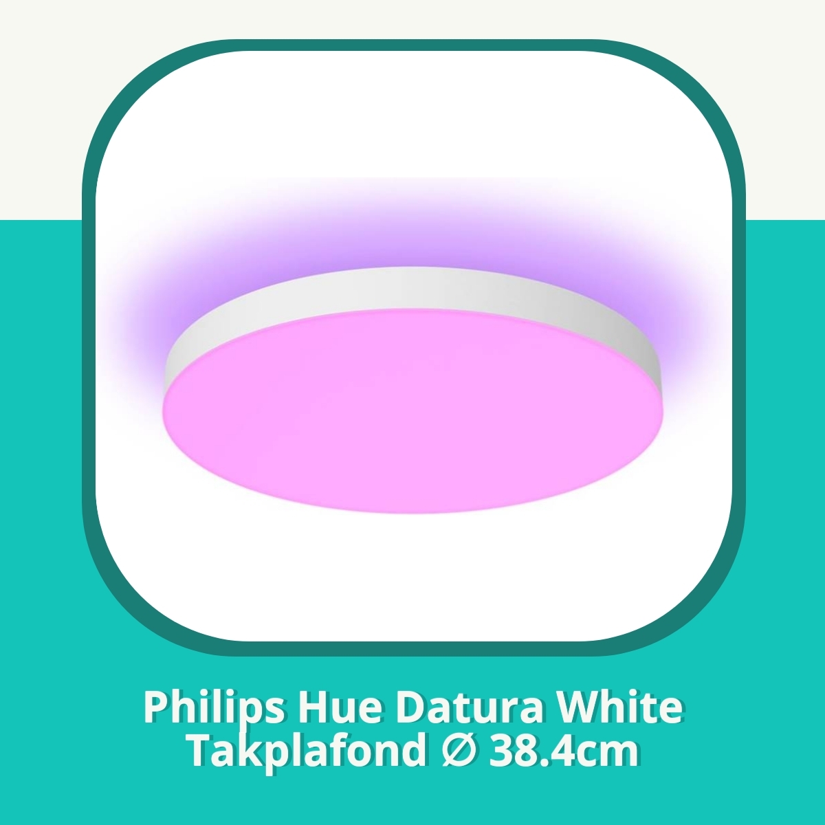 Recension Philips Hue Datura White Takplafond ∅ 38.4cm