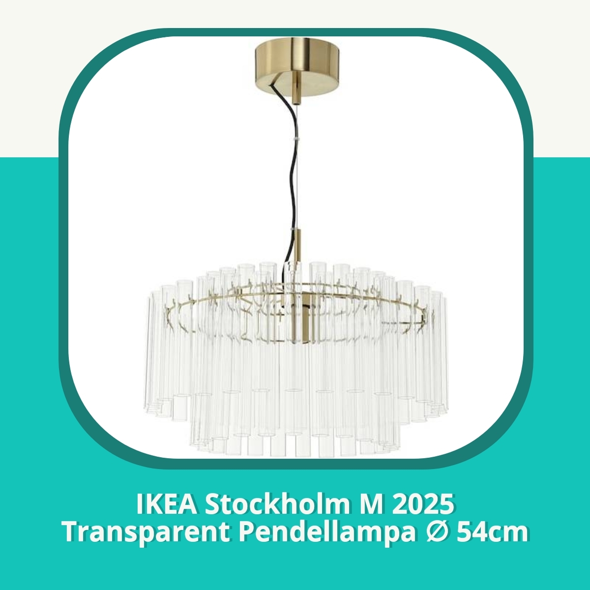 Recension af IKEA Stockholm M 2025 Transparent Pendellampa ∅ 54cm