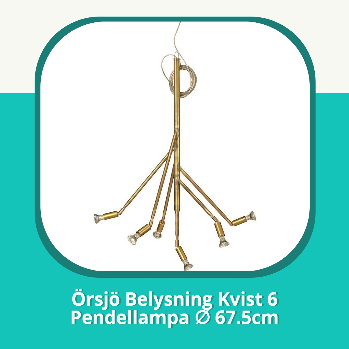 Recension af Örsjö Belysning Kvist 6 Pendellampa ∅ 67.5cm