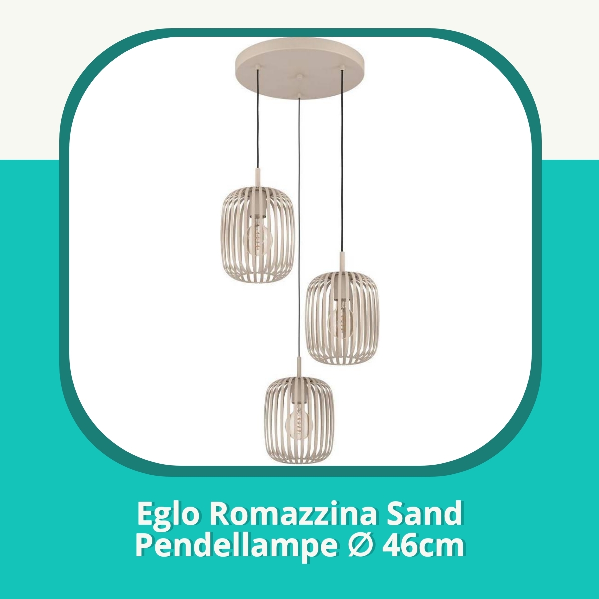 Anmeldelse af Eglo Romazzina Sand Pendellampe ∅ 46cm