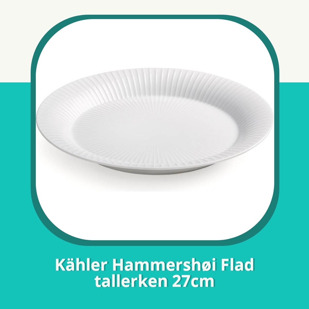 Anmeldelse af Kähler Hammershøi Flad tallerken 27cm