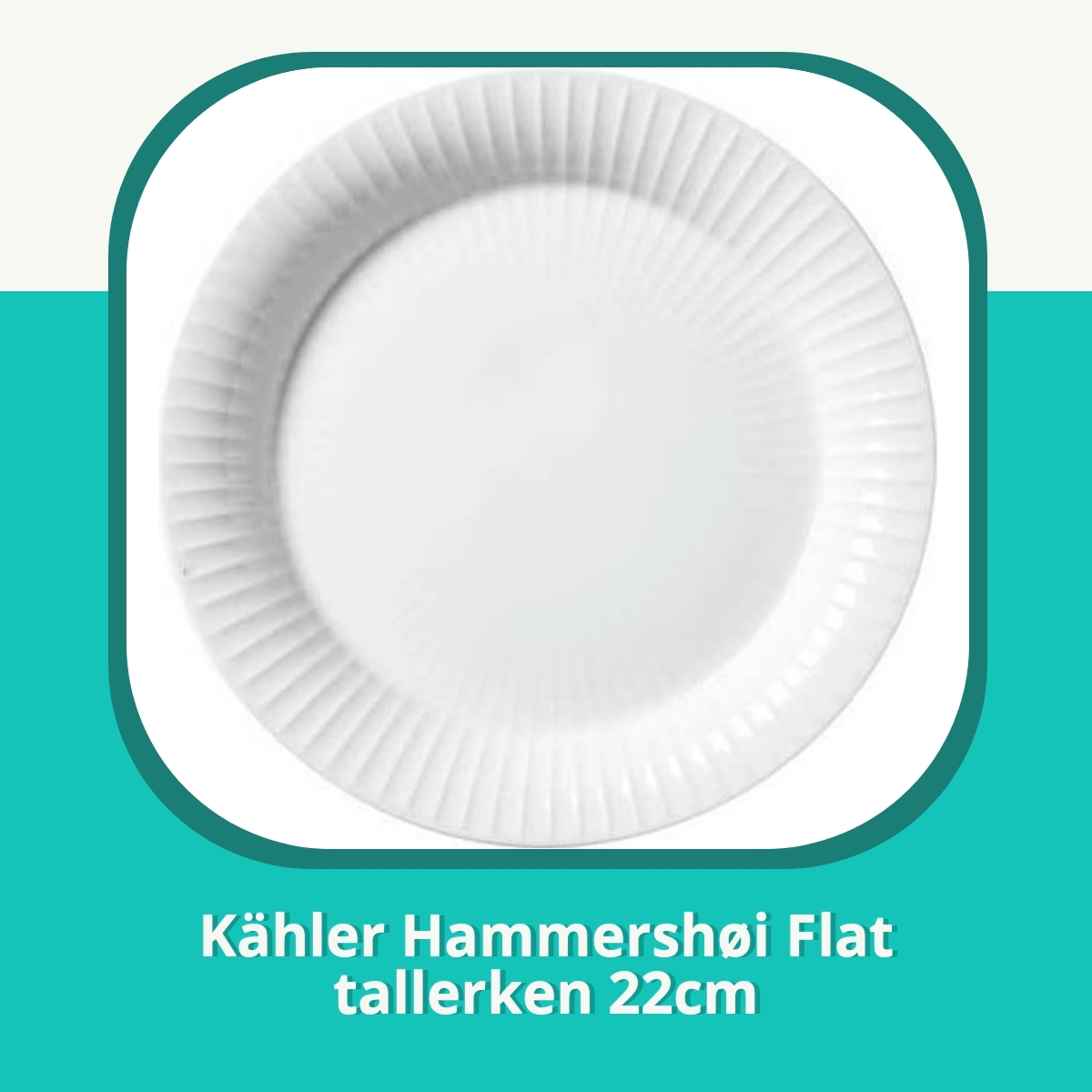 Anmeldelse af Kähler Hammershøi Flat tallerken 22cm