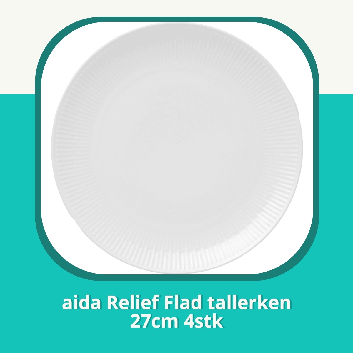 Anmeldelse af aida Relief Flad tallerken 27cm 4stk
