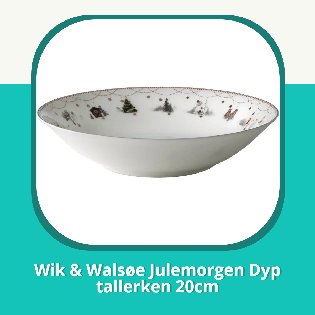 Anmeldelse af Wik & Walsøe Julemorgen Dyp tallerken 20cm