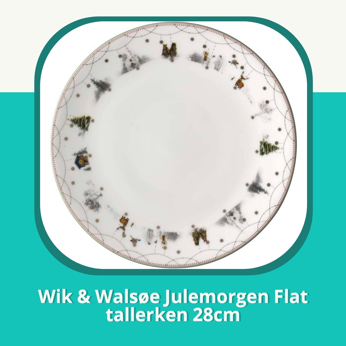 Anmeldelse af Wik & Walsøe Julemorgen Flat tallerken 28cm