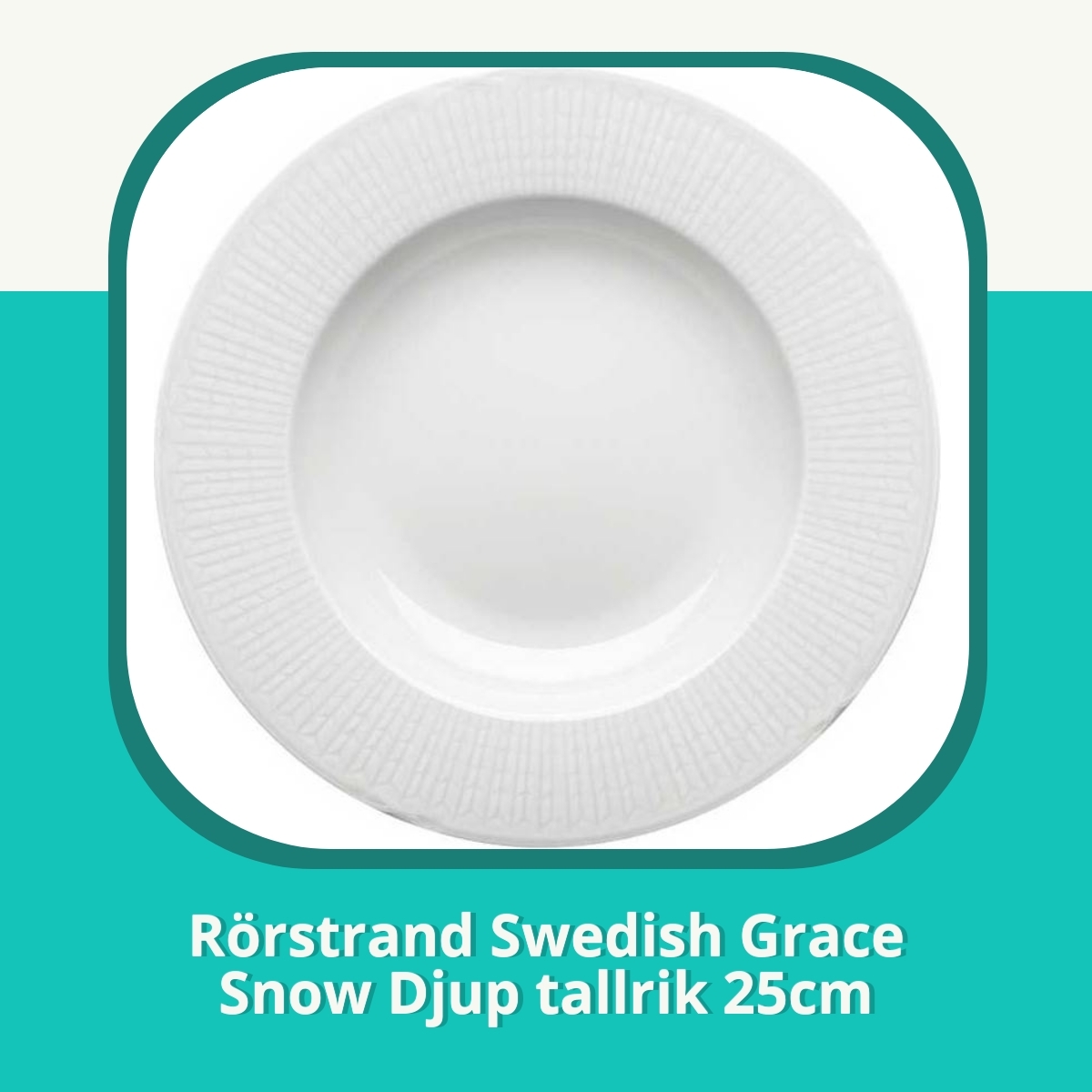 Recension af Rörstrand Swedish Grace Snow Djup tallrik 25cm