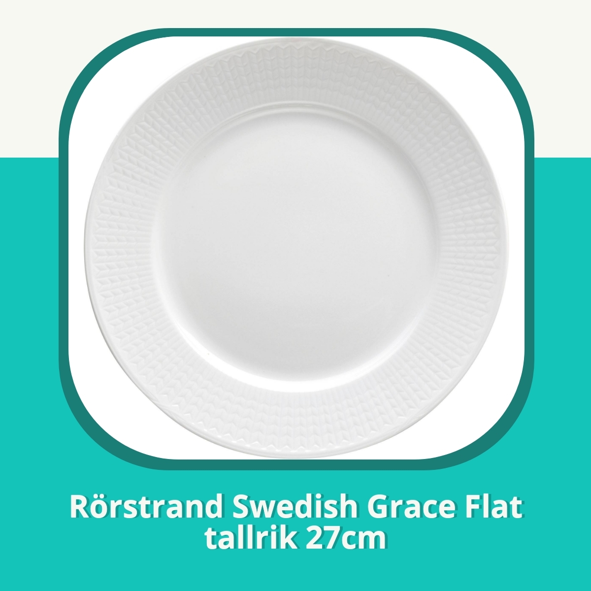 Recension Rörstrand Swedish Grace Flat tallrik 27cm