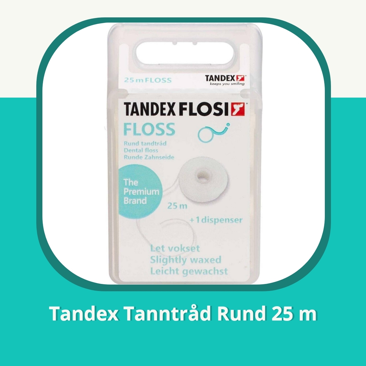 Anmeldelse af Tandex Tanntråd Rund 25 m