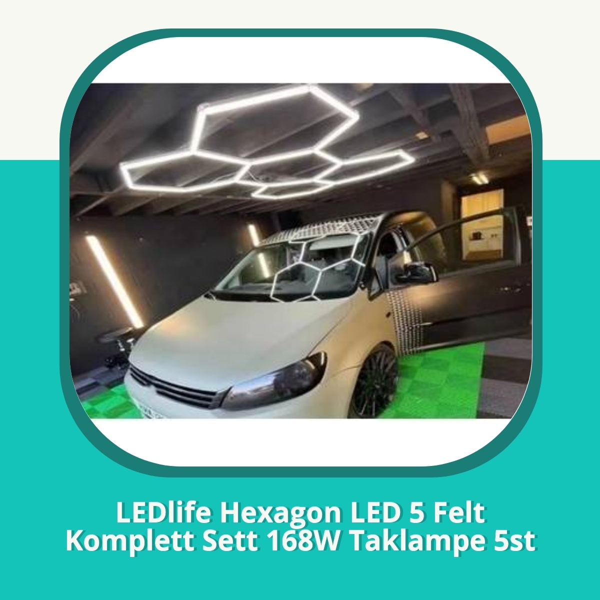 Anmeldelse af LEDlife Hexagon LED 5 Felt Komplett Sett 168W Taklampe 5st