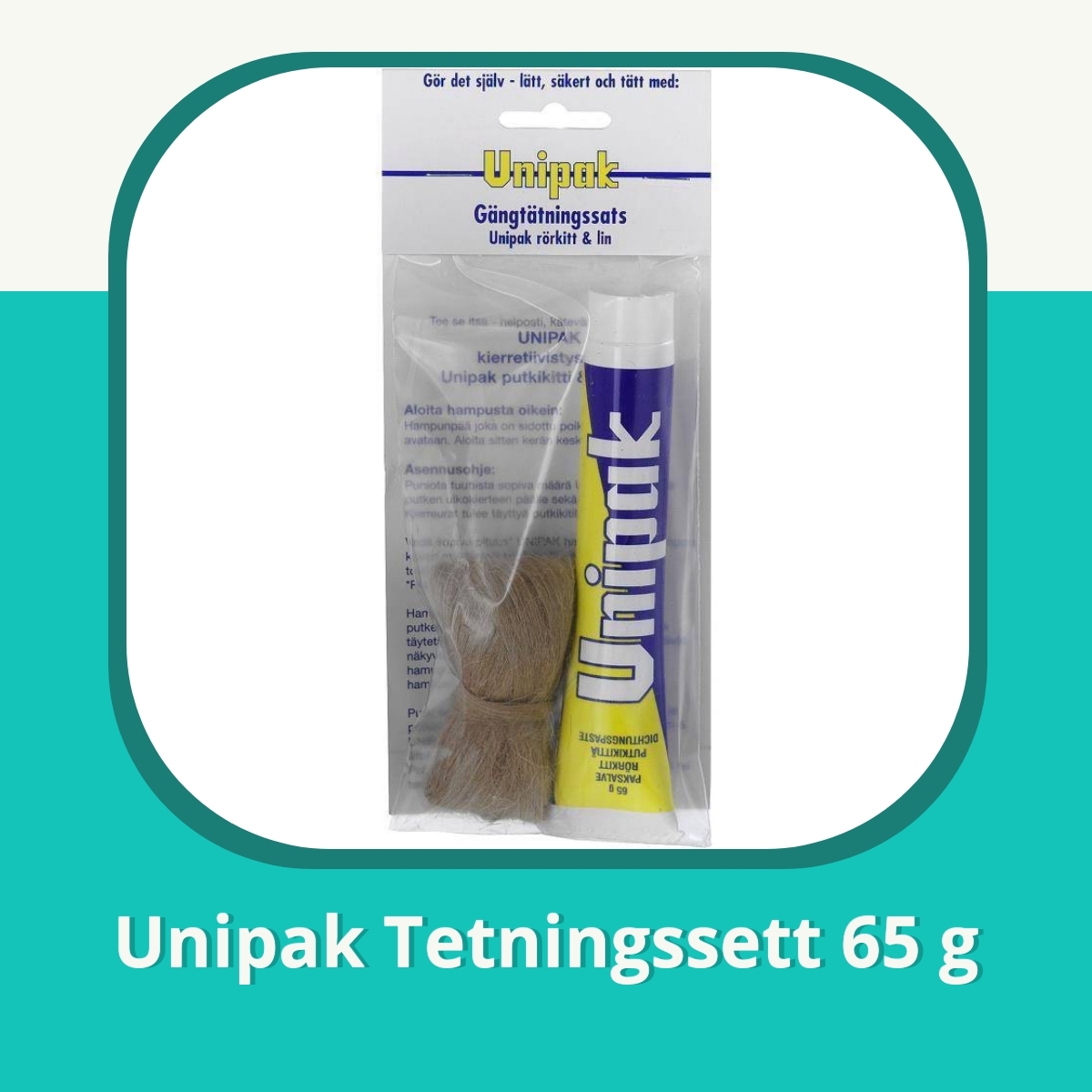 Anmeldelse af Unipak Tetningssett 65 g