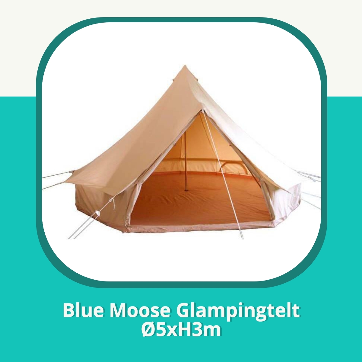 Anmeldelse af Blue Moose Glampingtelt Ø5xH3m