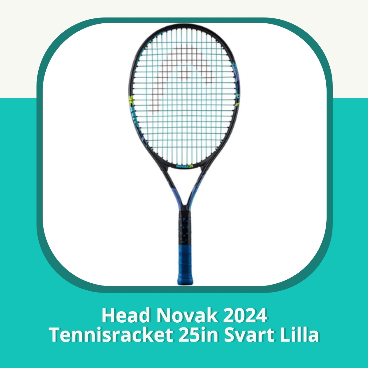 Anmeldelse af Head Novak 2024 Tennisracket 25in Svart Lilla