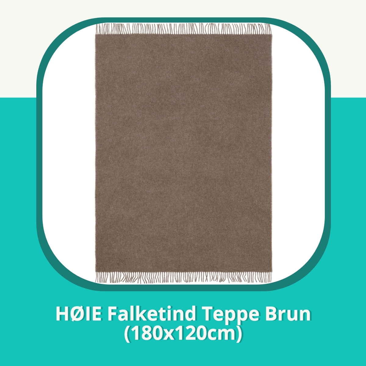 Anmeldelse af HØIE Falketind Teppe Brun (180x120cm)