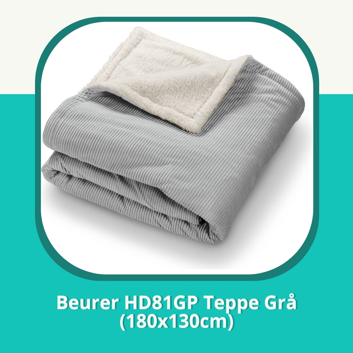 Anmeldelse Beurer HD81GP Teppe Grå (180x130cm)