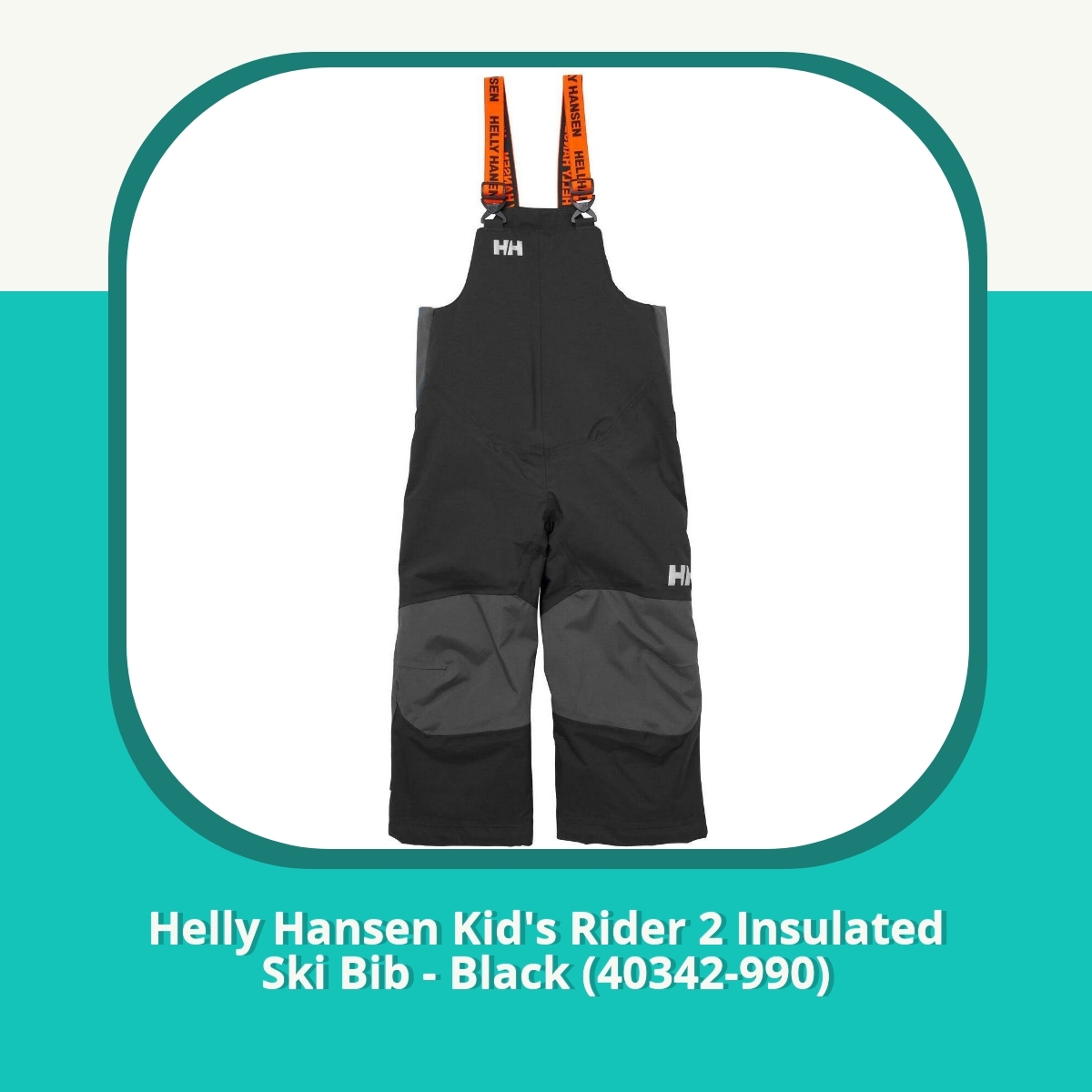 Anmeldelse af Helly Hansen Kid's Rider 2 Insulated Ski Bib - Black (40342-990)