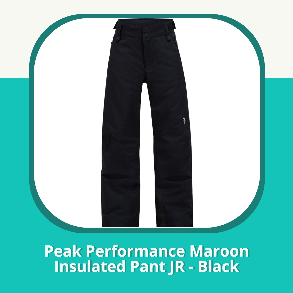 Anmeldelse af Peak Performance Maroon Insulated Pant JR - Black