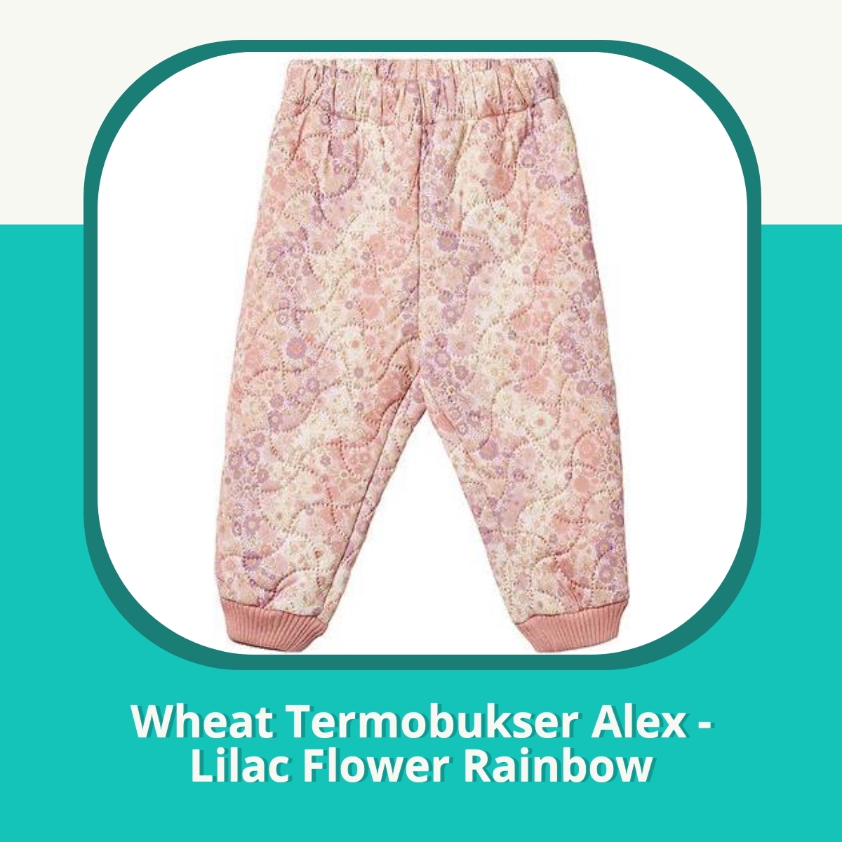 Anmeldelse af Wheat Termobukser Alex - Lilac Flower Rainbow