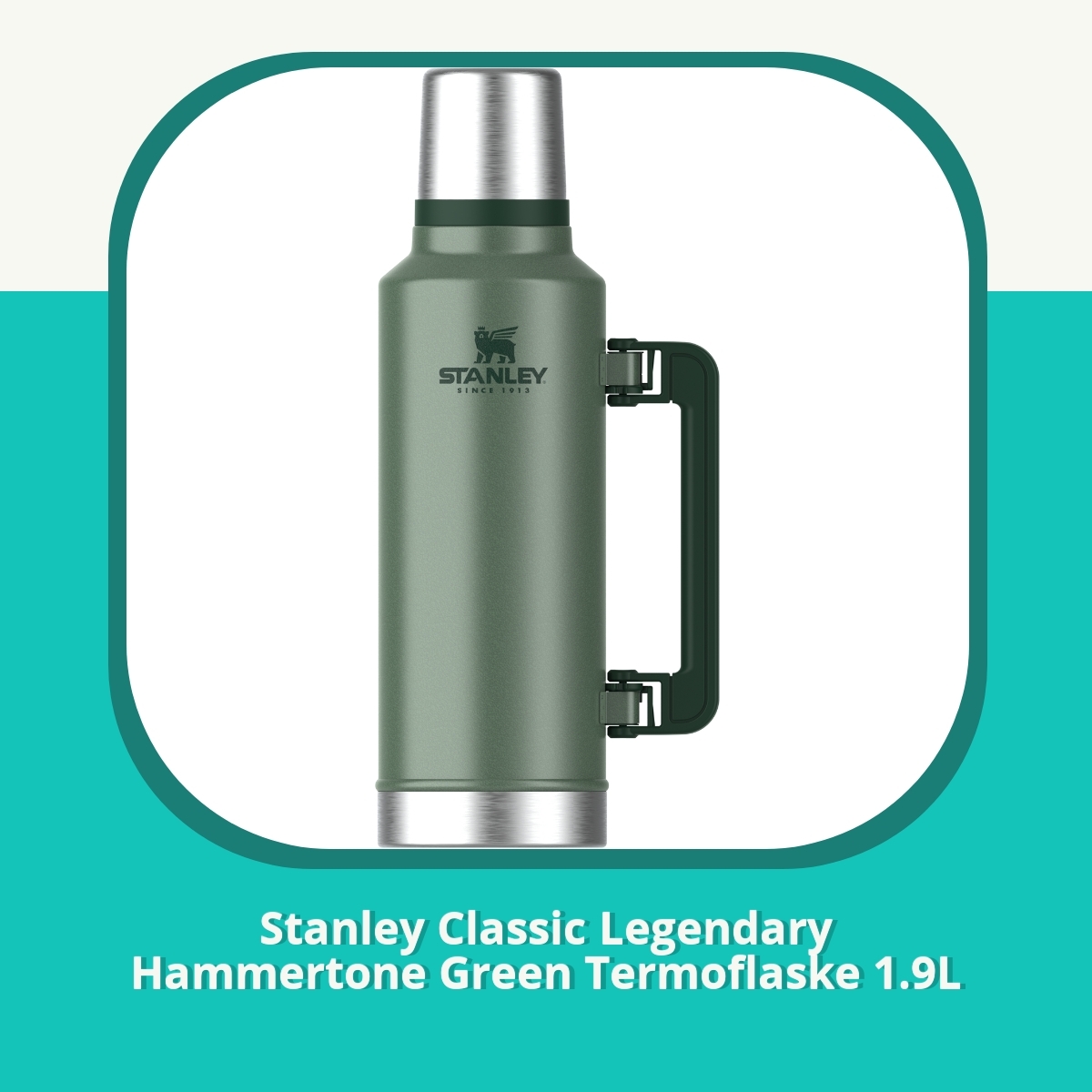 Anmeldelse af Stanley Classic Legendary Hammertone Green Termoflaske 1.9L