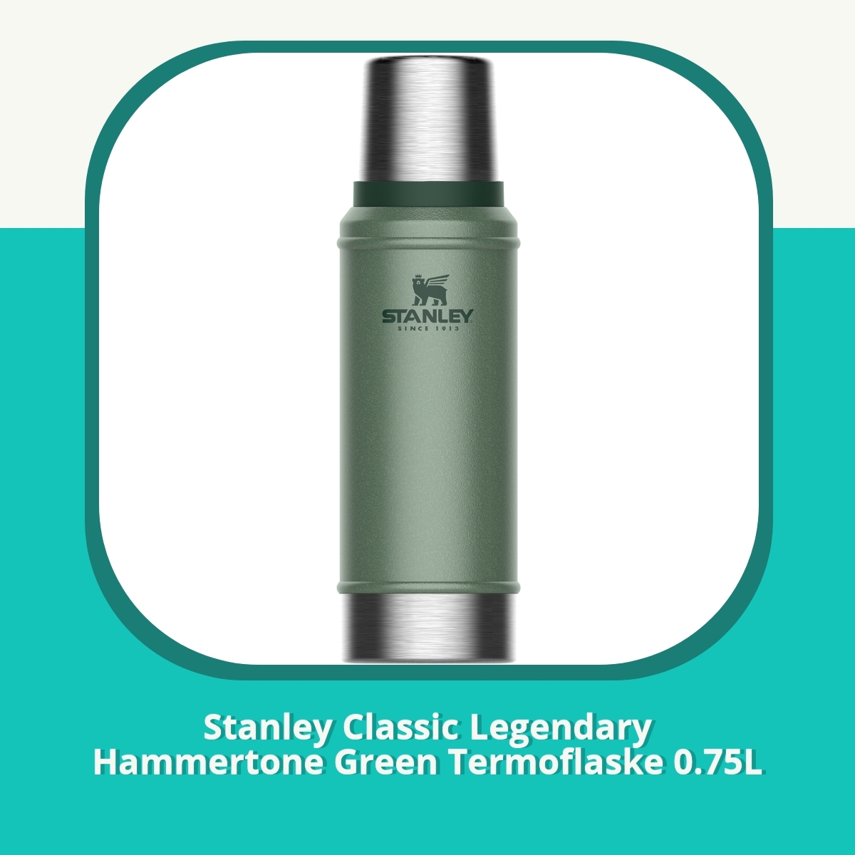 Anmeldelse af Stanley Classic Legendary Hammertone Green Termoflaske 0.75L