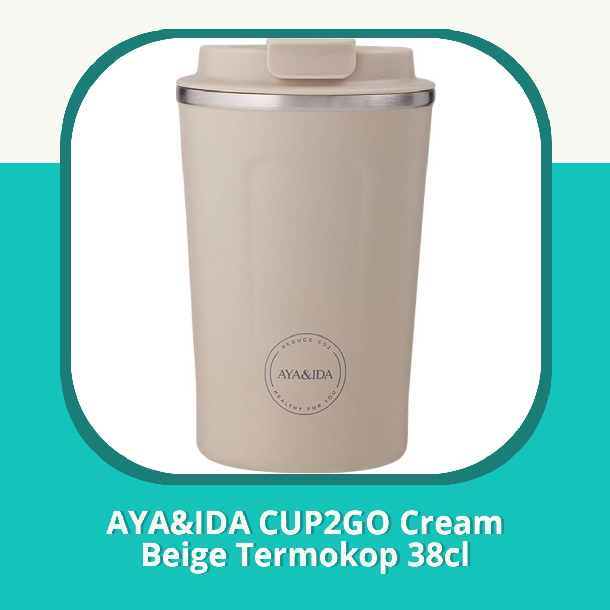 Anmeldelse af AYA&IDA CUP2GO Cream Beige Termokop 38cl