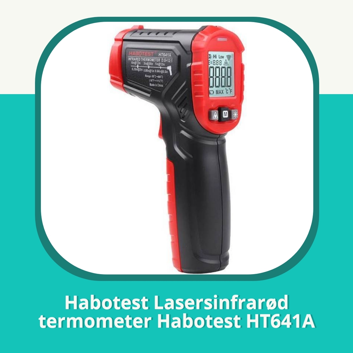 Anmeldelse af Habotest Lasersinfrarød termometer Habotest HT641A